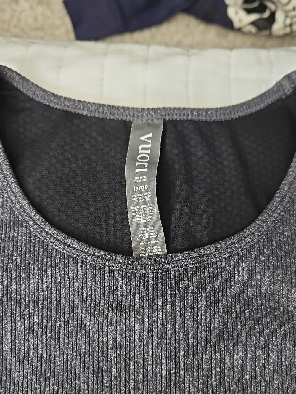 Vuori Women's Ribbed Tank With Bra Liner